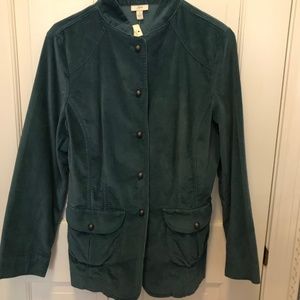 J Jill Velveteen tunic jacket